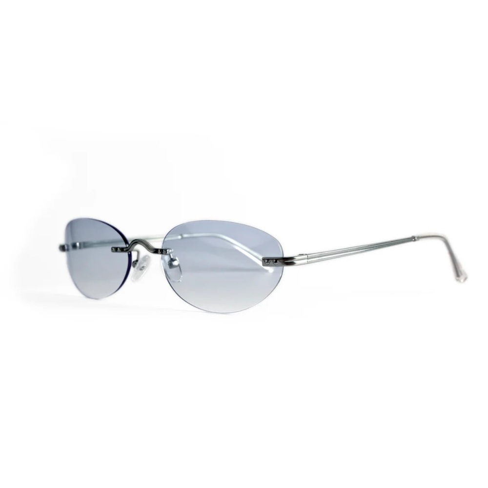 OS Silver Rimless Sunglasses - Picture 2 of 7